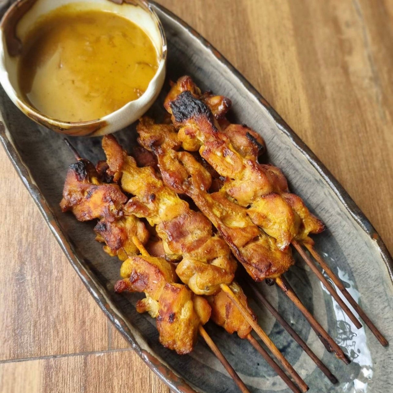 Chicken Satay with Peanut Sauce