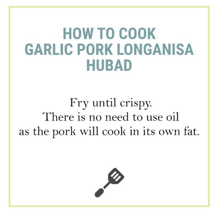 Garlic Pork Longanisa Hubad