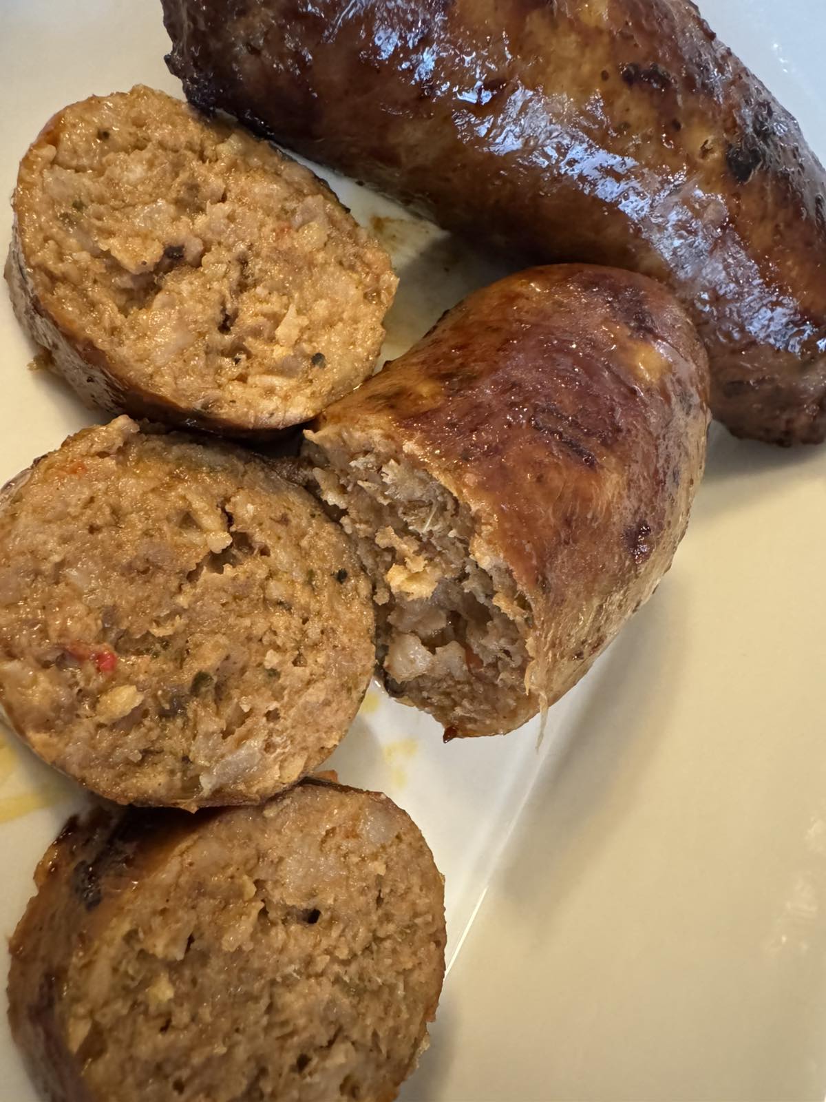 Garlic Pepper Homemade Sausage