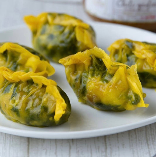 Spinach and Shrimp Dumplings
