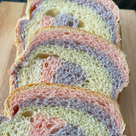 Rainbow Bread (Rainbow Brioche)